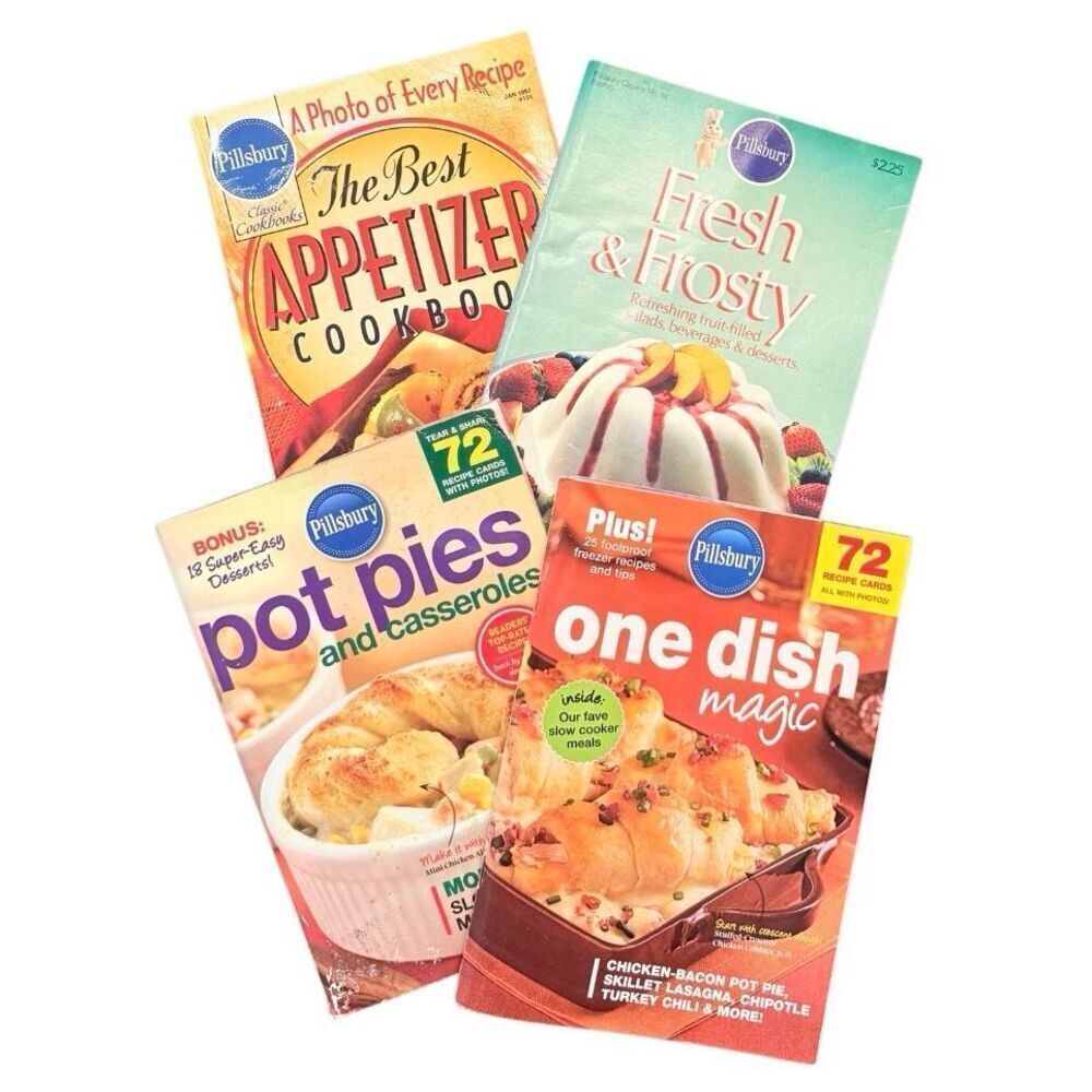Pillsbury Vintage Cookbooks Set of 4